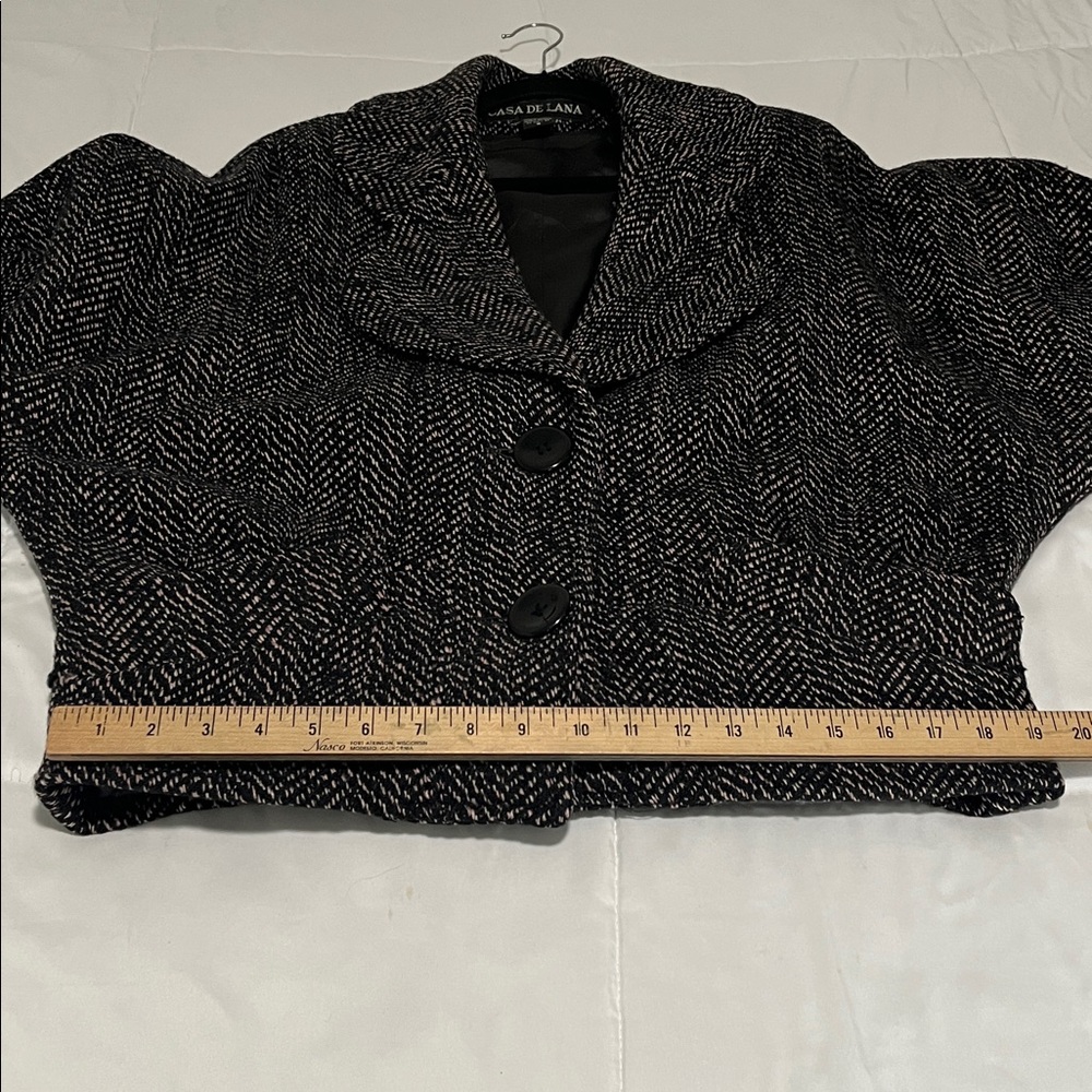 Vintage Casa De Lana Women's 100% Wool Jacket size 8 - Picture 5 of 8